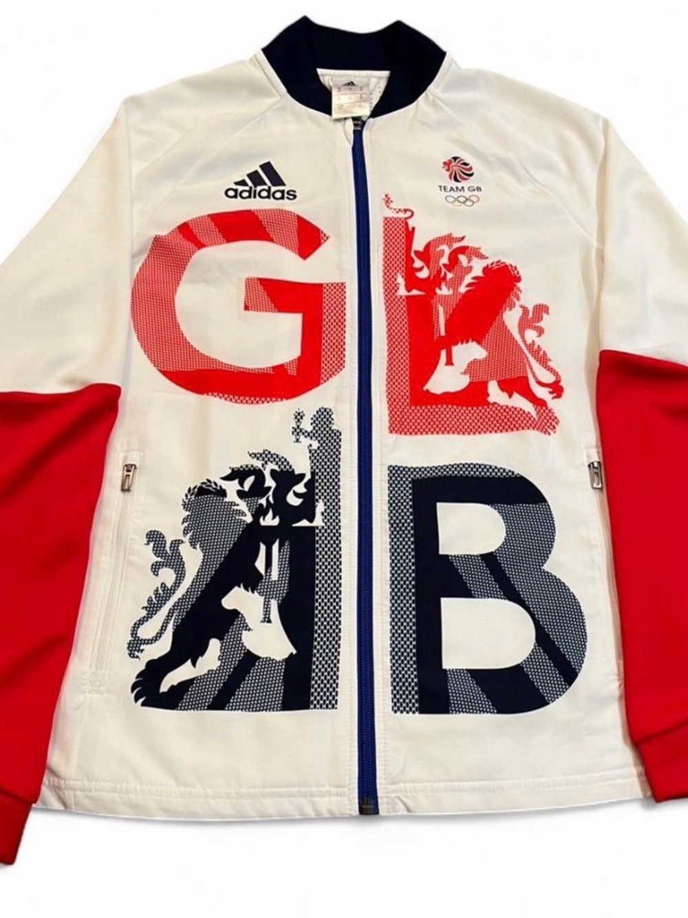 Adidas Men’s Team Great Britain Rio 2016 Full-Zip Track Jacket Sz S